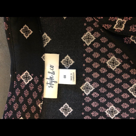 Long flowy tunic blouse by Style & Co. - Picture 4 of 5